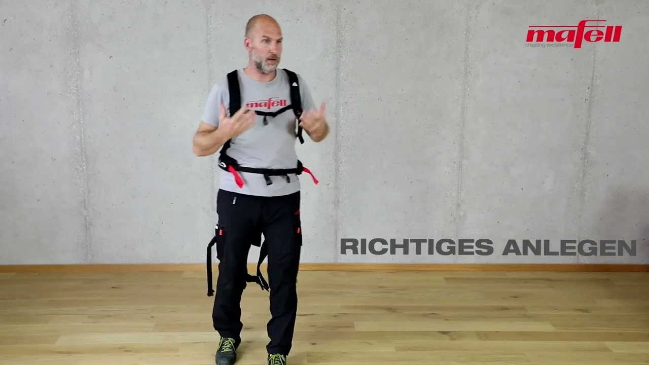 Mafell BionicBack BB-1 – richtiges Anlegen, Videostandbild