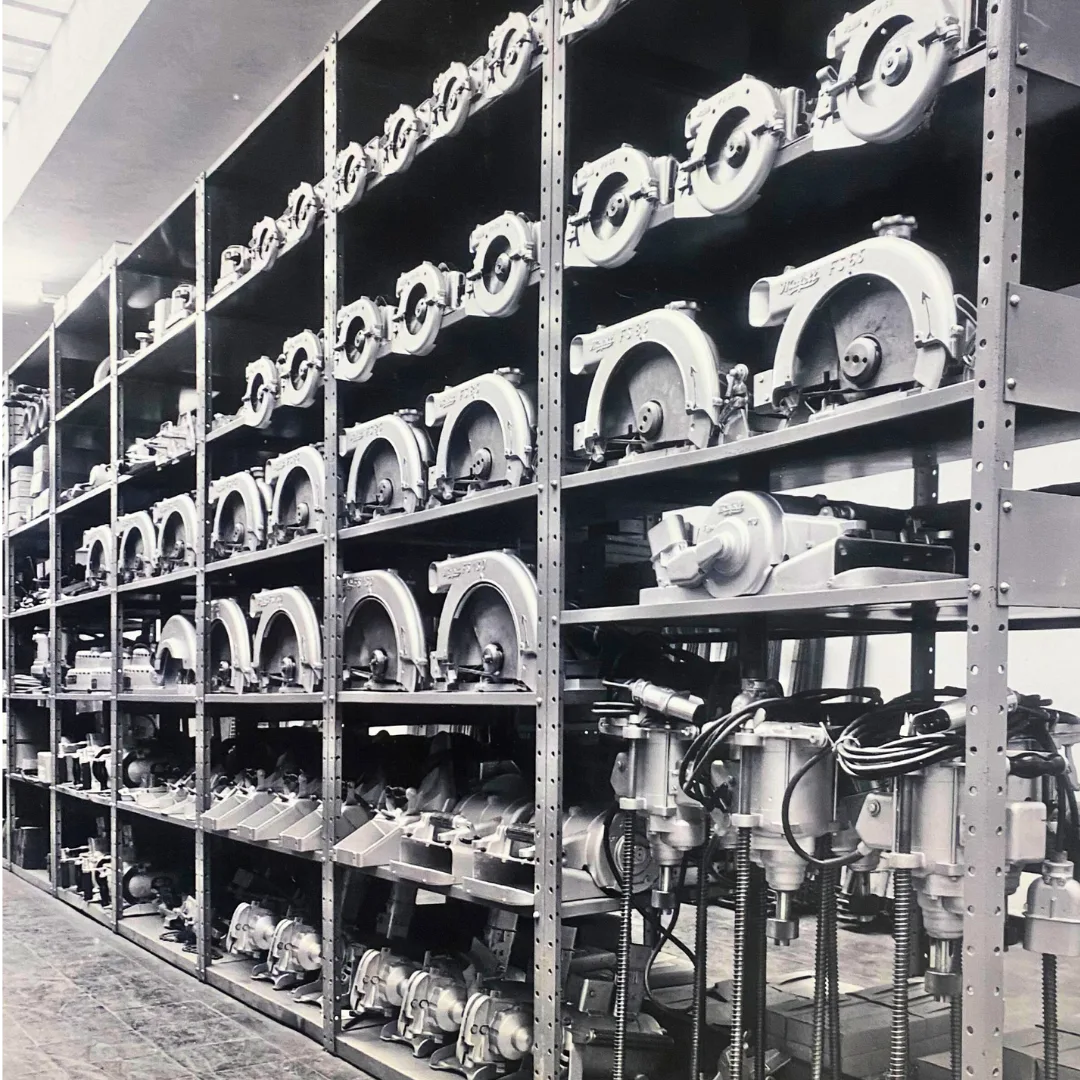 Mafell-Maschinen im historischen Pöppel-Lager