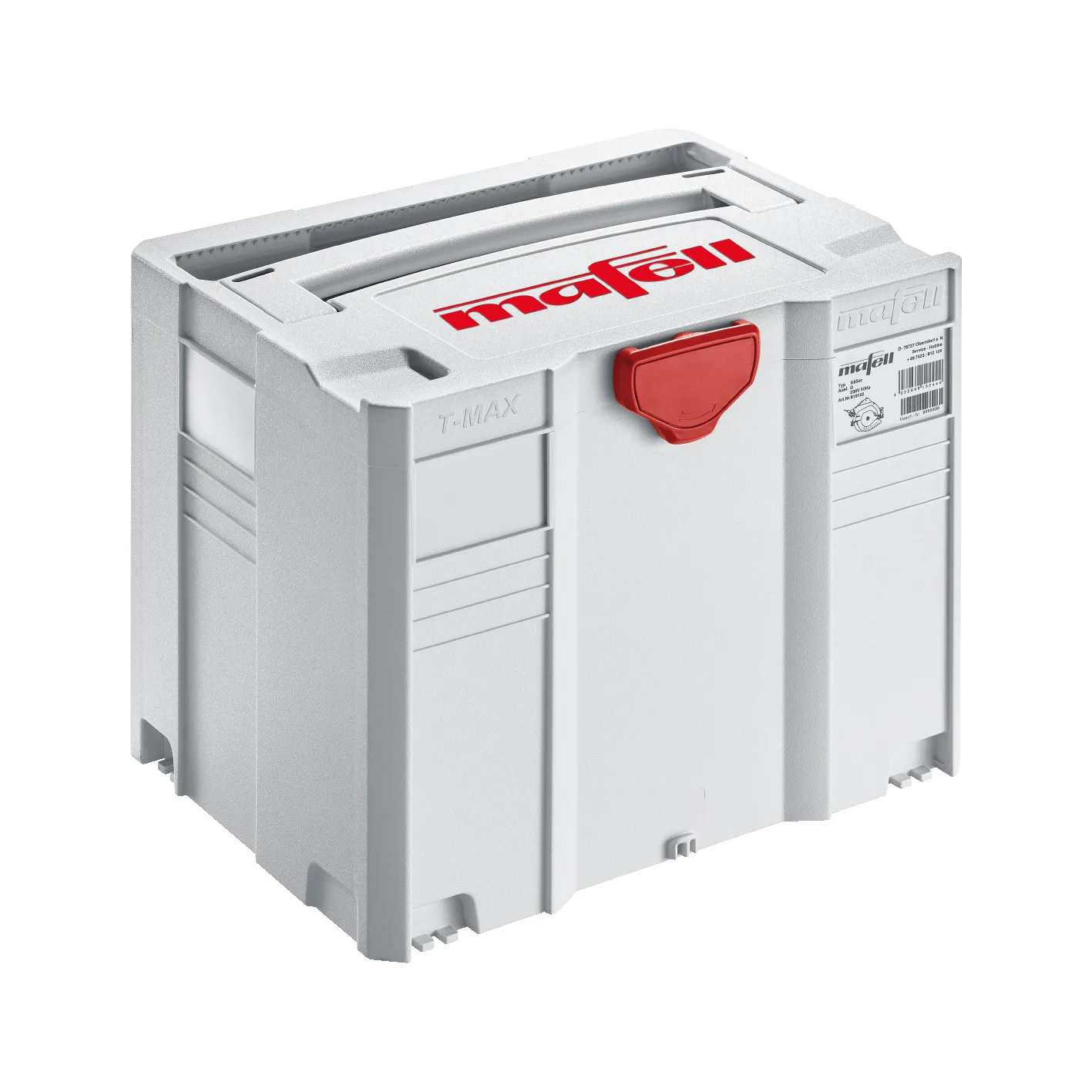 Mafell T-MAX Transportkoffer mit rotem T-Loc-Drehverschluss