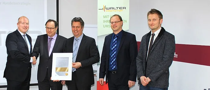 Übergabe der Walter Gold-Partner-Auszeichnung an R. Pöppel
