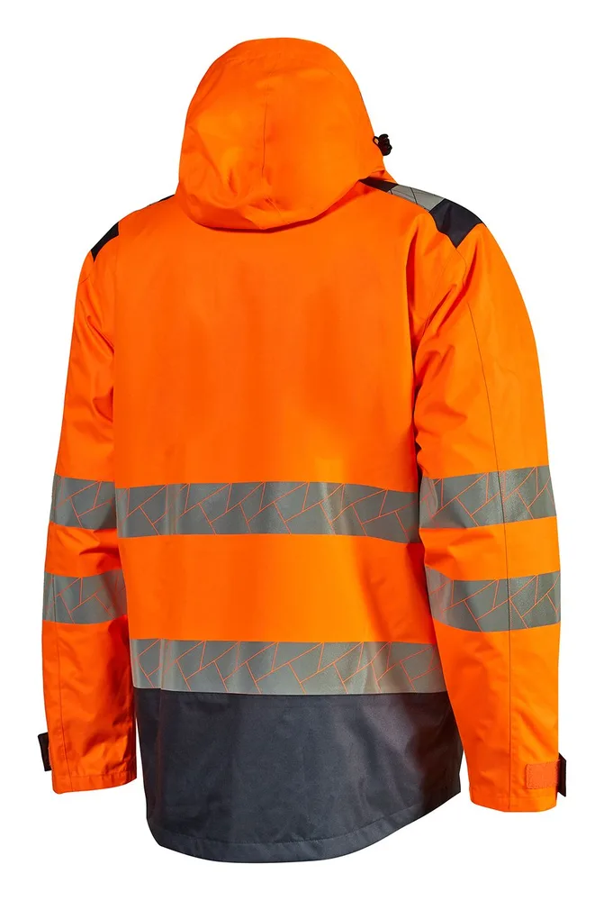 5-in-1-Parka FREEWAY in Orange Fluo, Rückansicht
