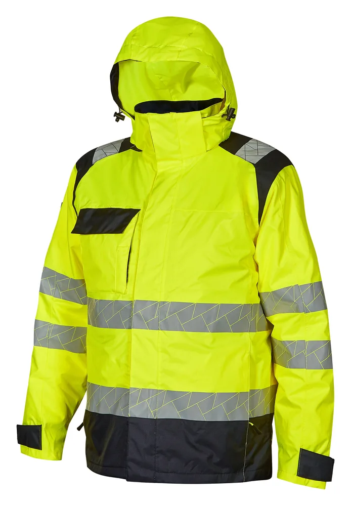 5-in-1-Parka FREEWAY in Yellow Fluo, Vorderansicht
