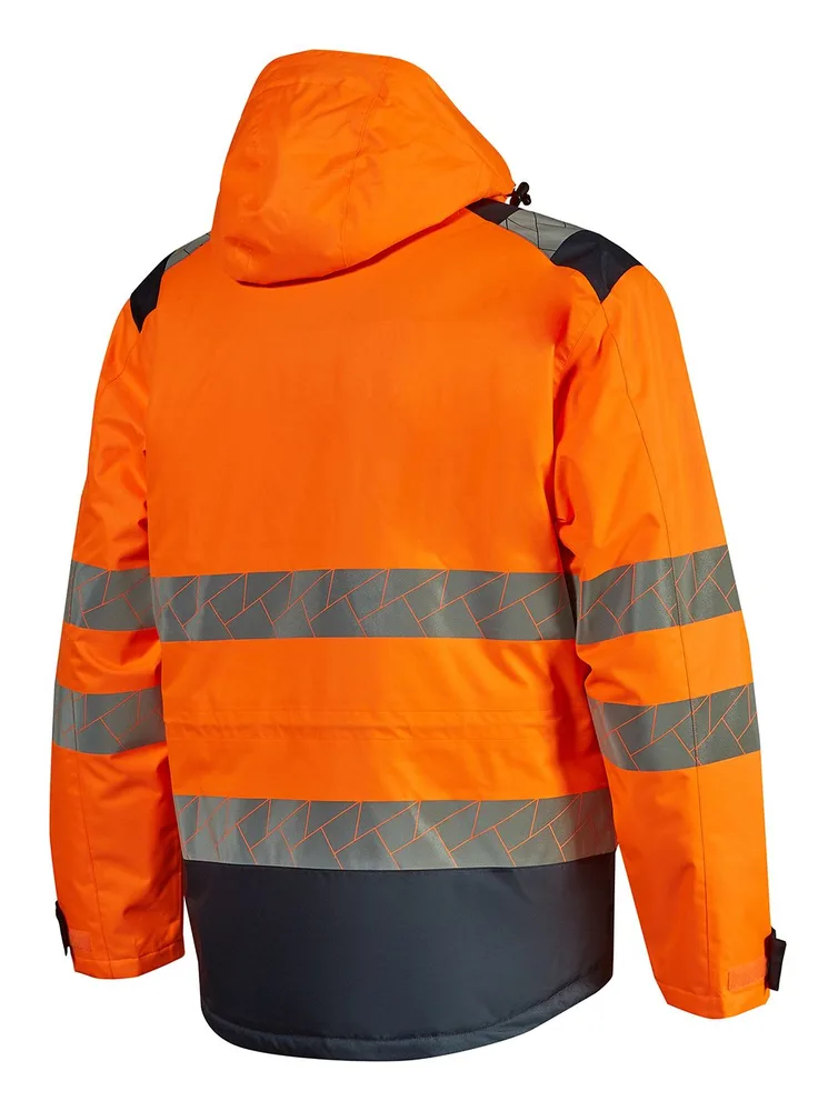 Winter-Parka NORDLUX in Orange Fluo, Rückansicht