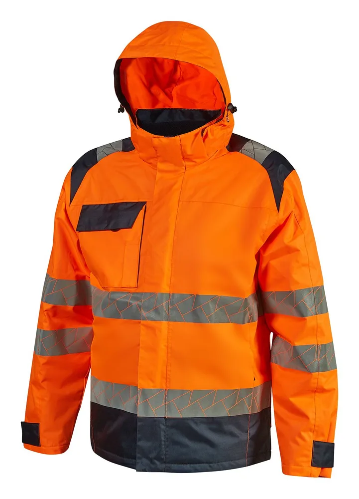 Winter-Parka NORDLUX in Orange Fluo, Vorderansicht