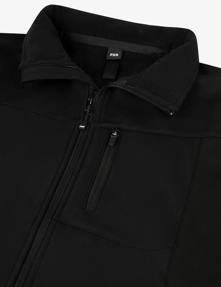 FHB Softshell-Weste JUSTUS, Detailansicht