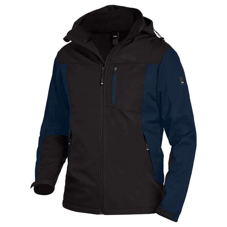 FHB JANNIK Softshelljacke, marine-schwarz – im Pöppel-Shop