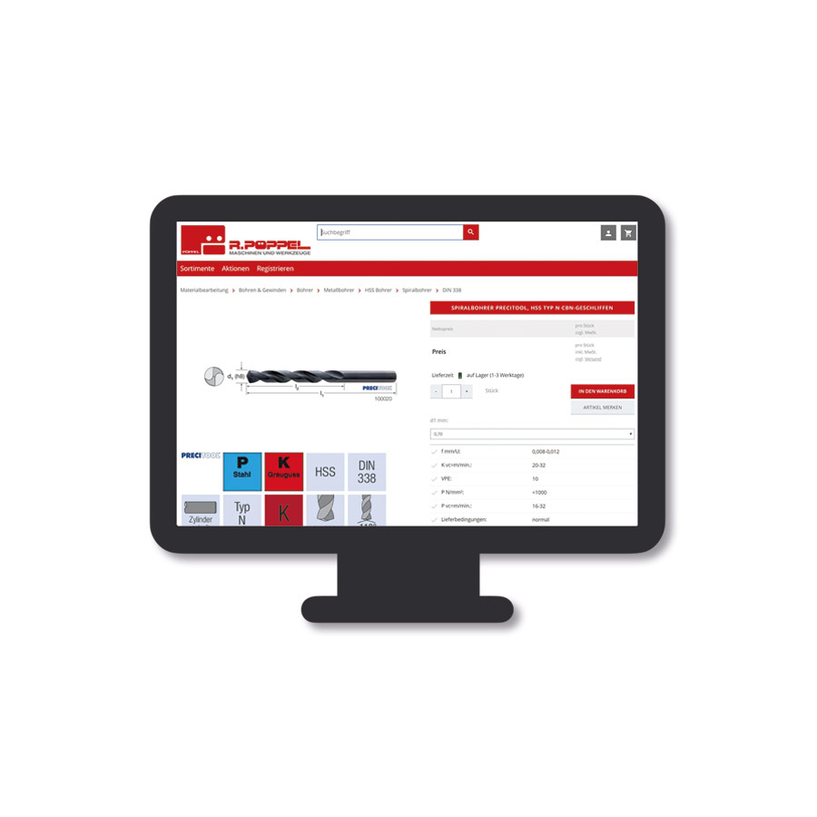 Onlineshop shop.poeppel-wkz.de