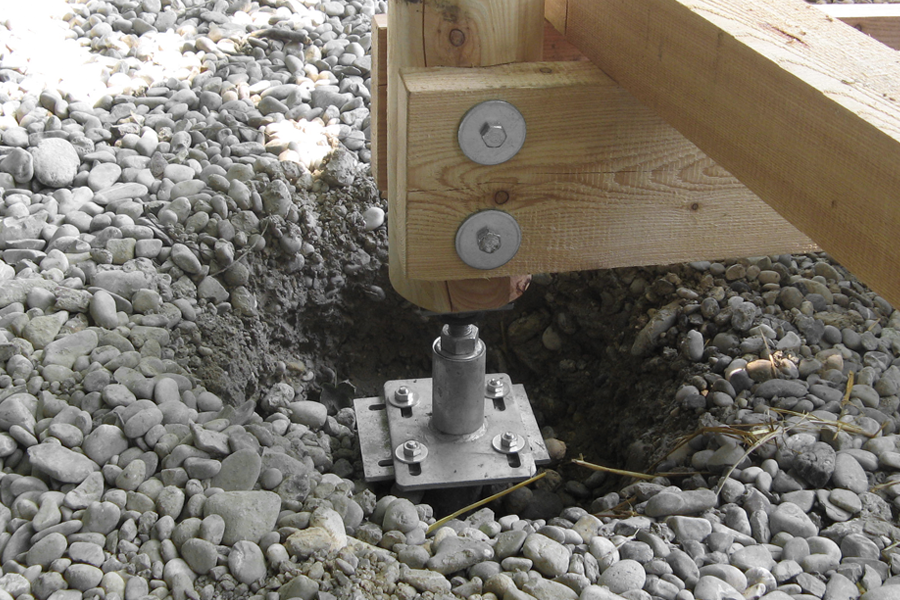 Schraubfundament Anwendung