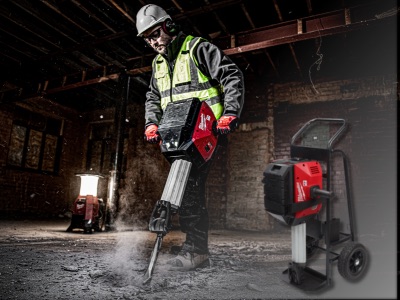 MX FUEL Abbruchhammer an Asphalt und Beton