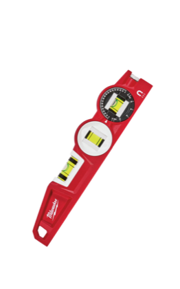 Milwaukee Torpedo 360° Wasserwaage magnetisch – kompakte Profi-Wasserwaage mit Winkelmesser