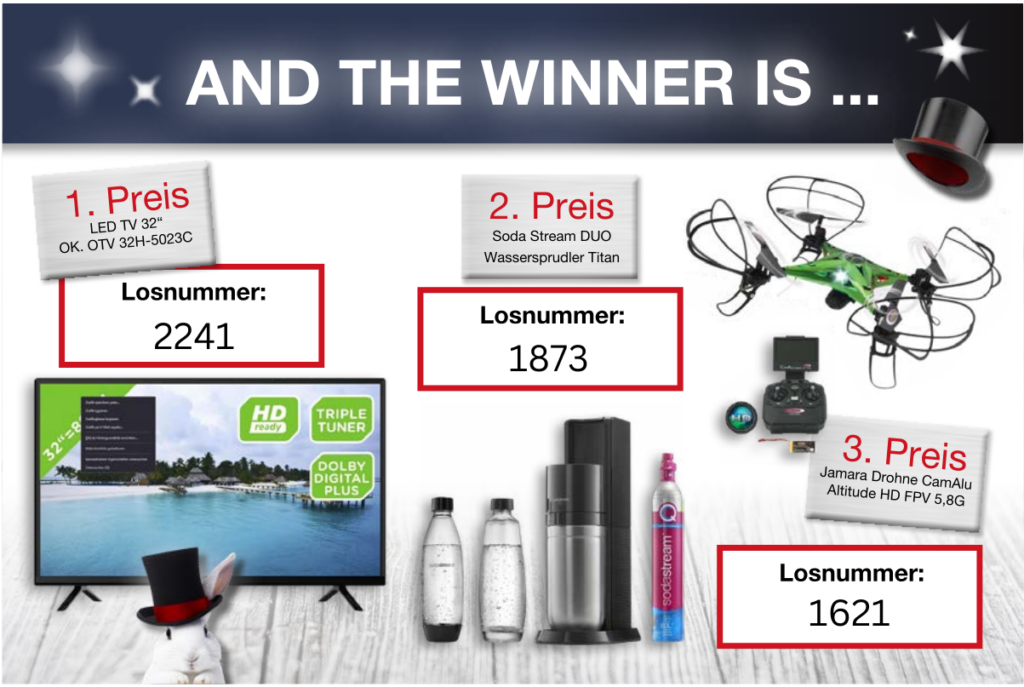 Tombola-Gewinner Hausmesse 2024 Tombola-Gewinner Hausmesse 2024