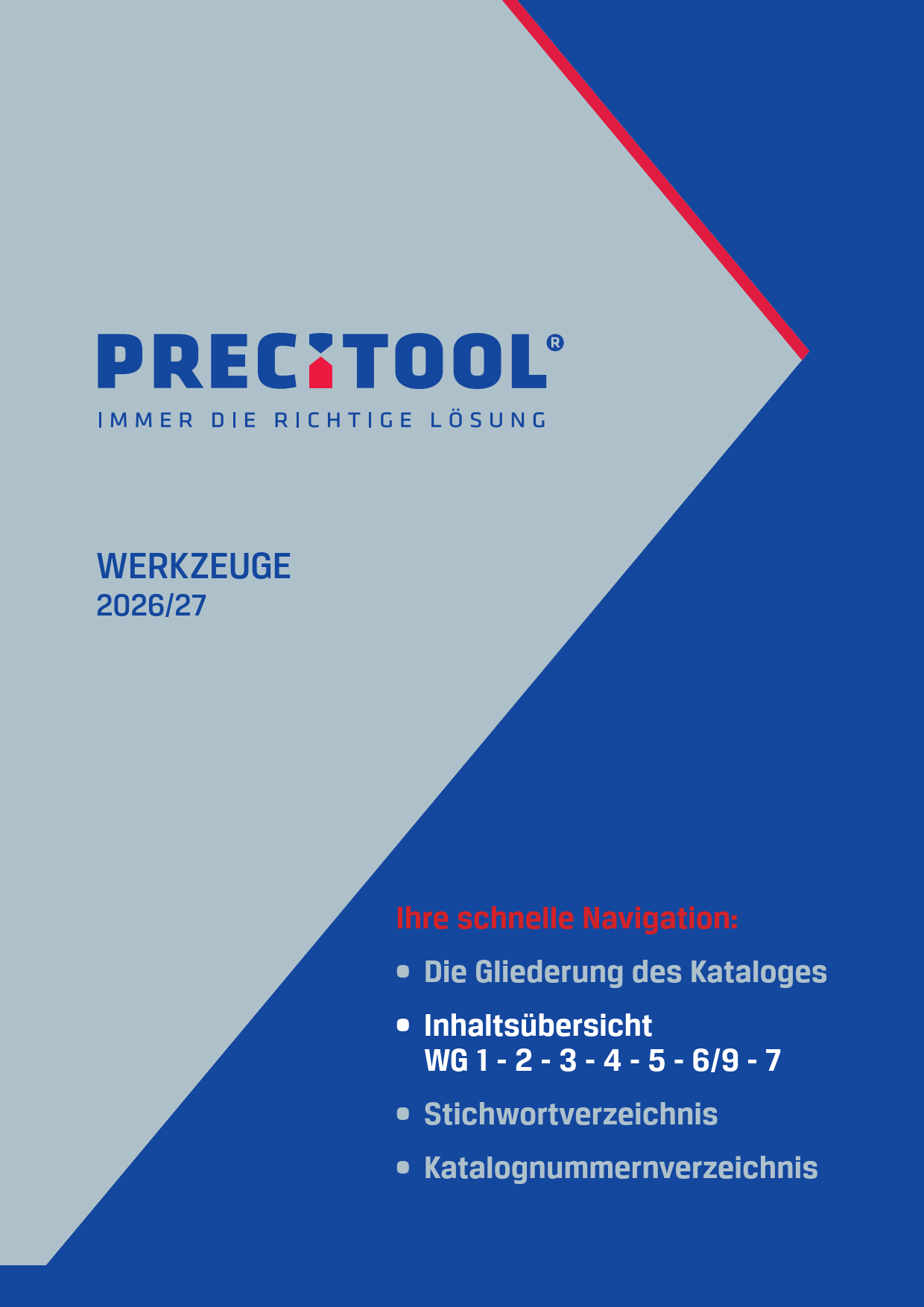 Precitool Werkzeug Hauptkatalog 2026/27